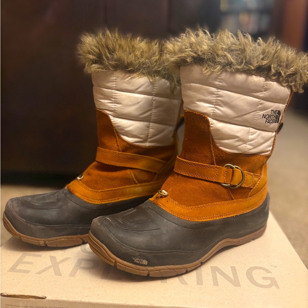 North Face boots, worn minimally